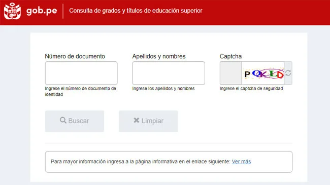 Consulta de títulos - MINEDU